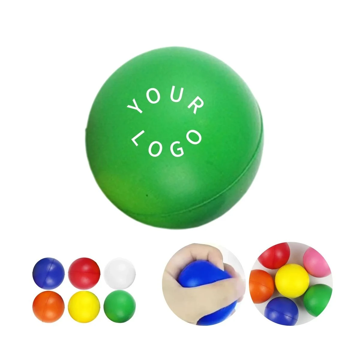 Round PU Stress Ball for Office and Home Use 1