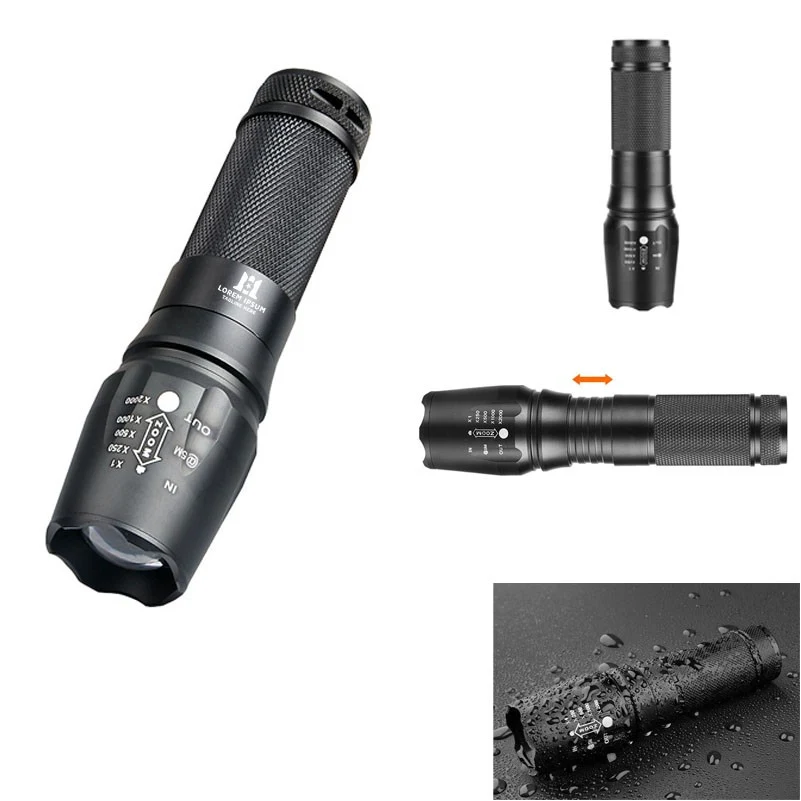 Zoomable Adjustable Focus LED Flashlight 1