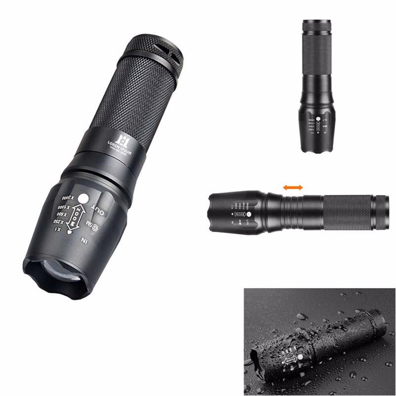 Zoomable Adjustable Focus LED Flashlight