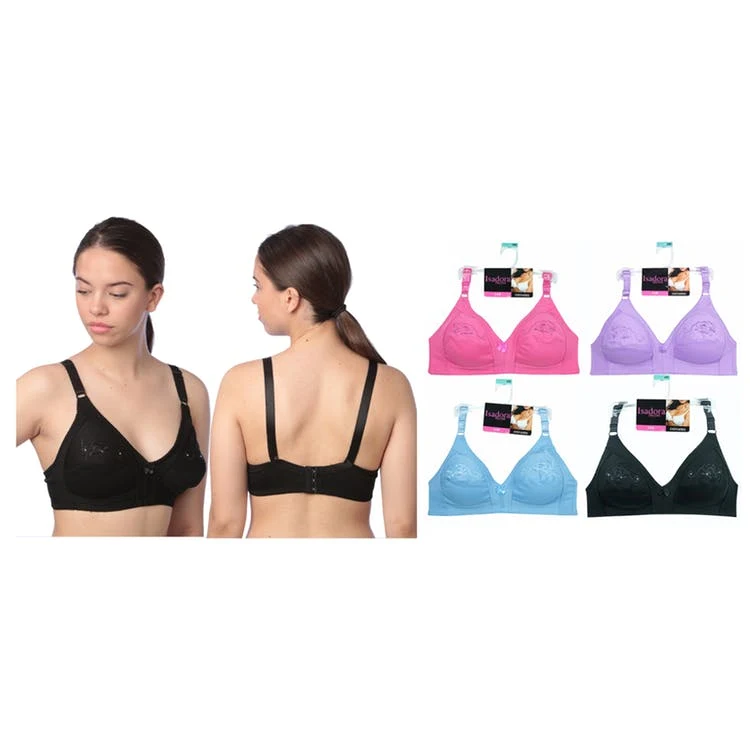 Women's Full Figure Bras - Assorted Color 36-44 Wireless 1