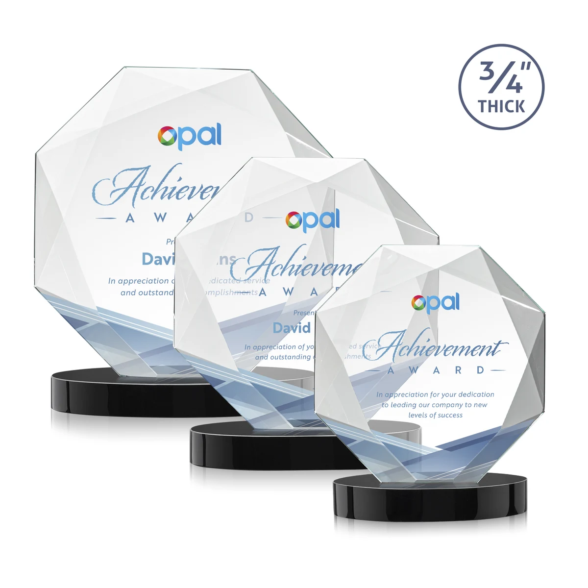 Bradford VividPrint™ Award on Alberton Base - Black 1