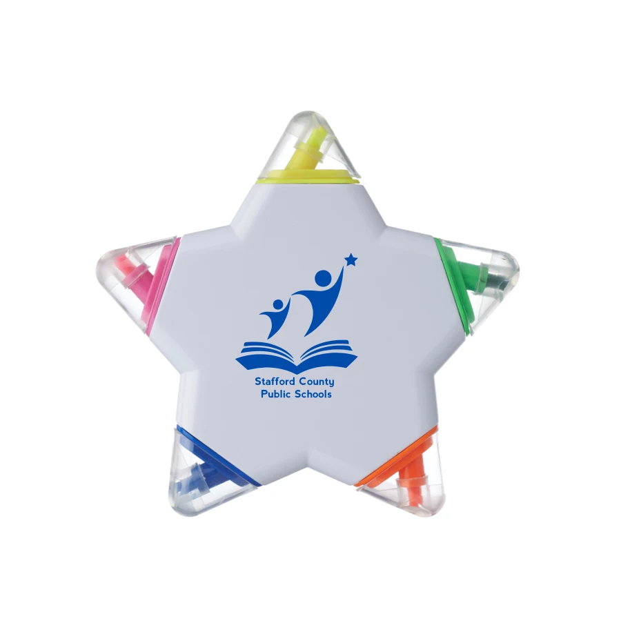 Multi-Color Star Highlighter - Star Highlighter - 5 Color 1