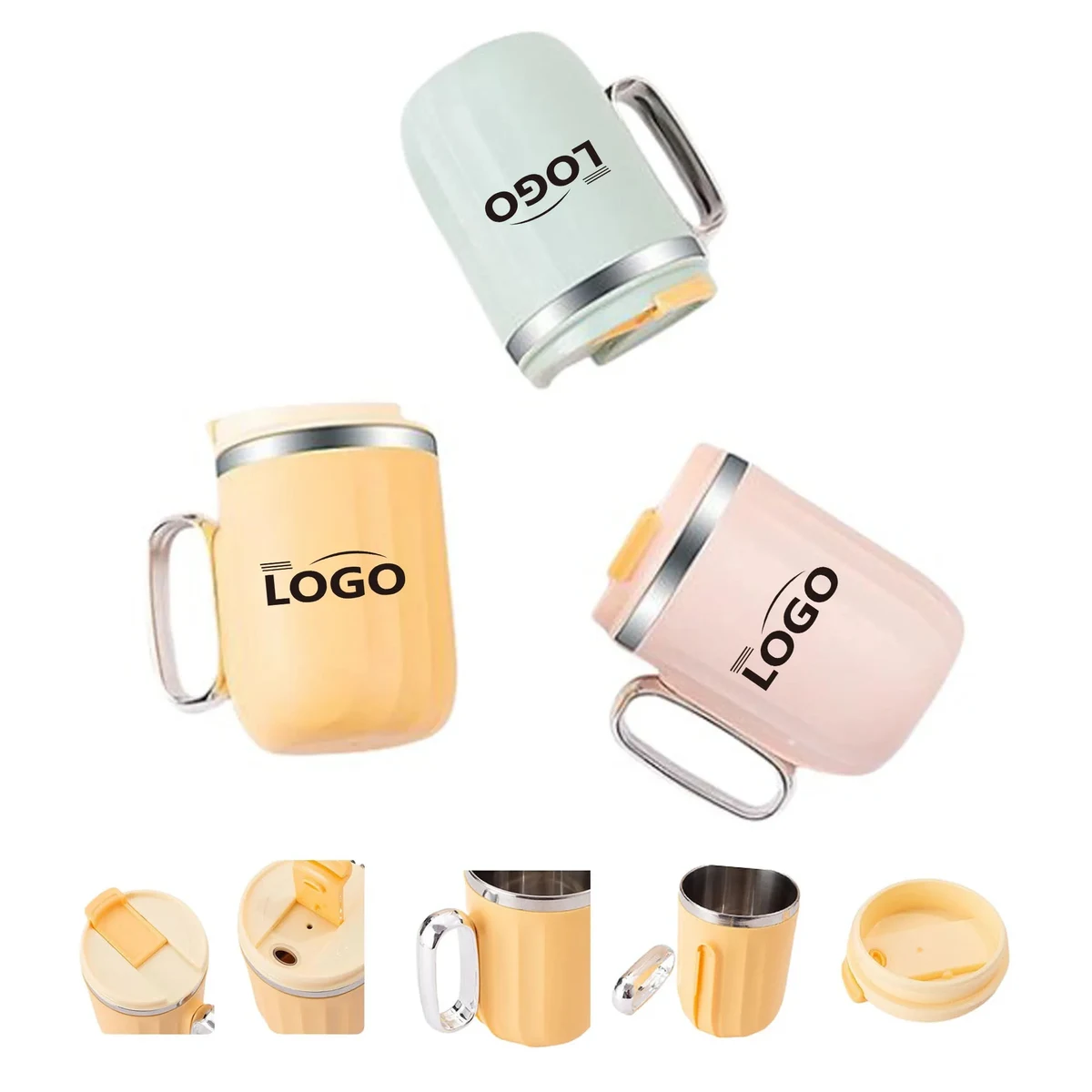 Double Wall Coffee Mug With Handle 1