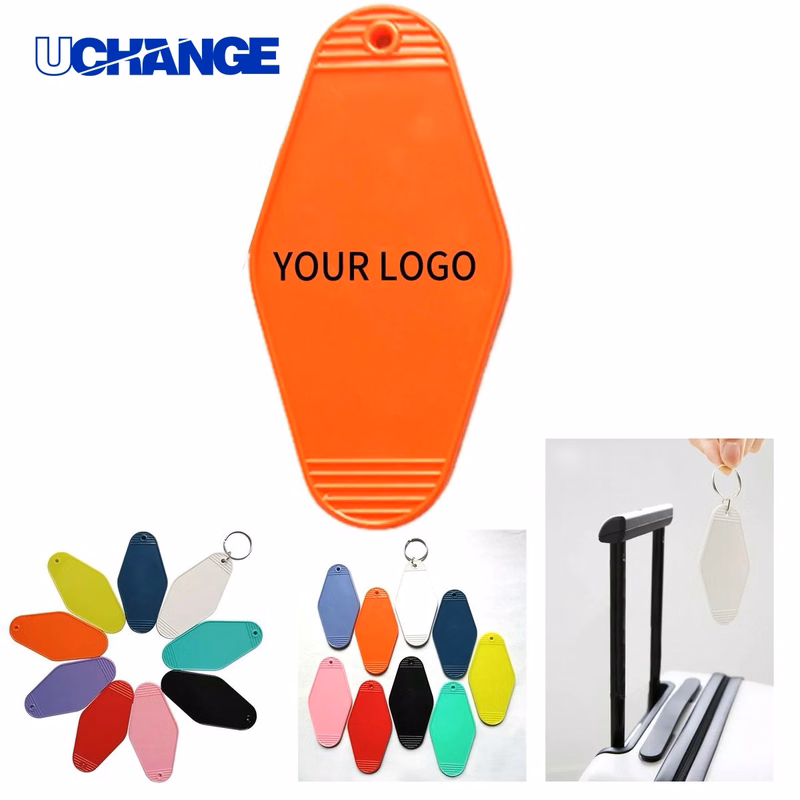 Motel Key Tag Keychain Accessory 3.54" x 1.77" for Branding