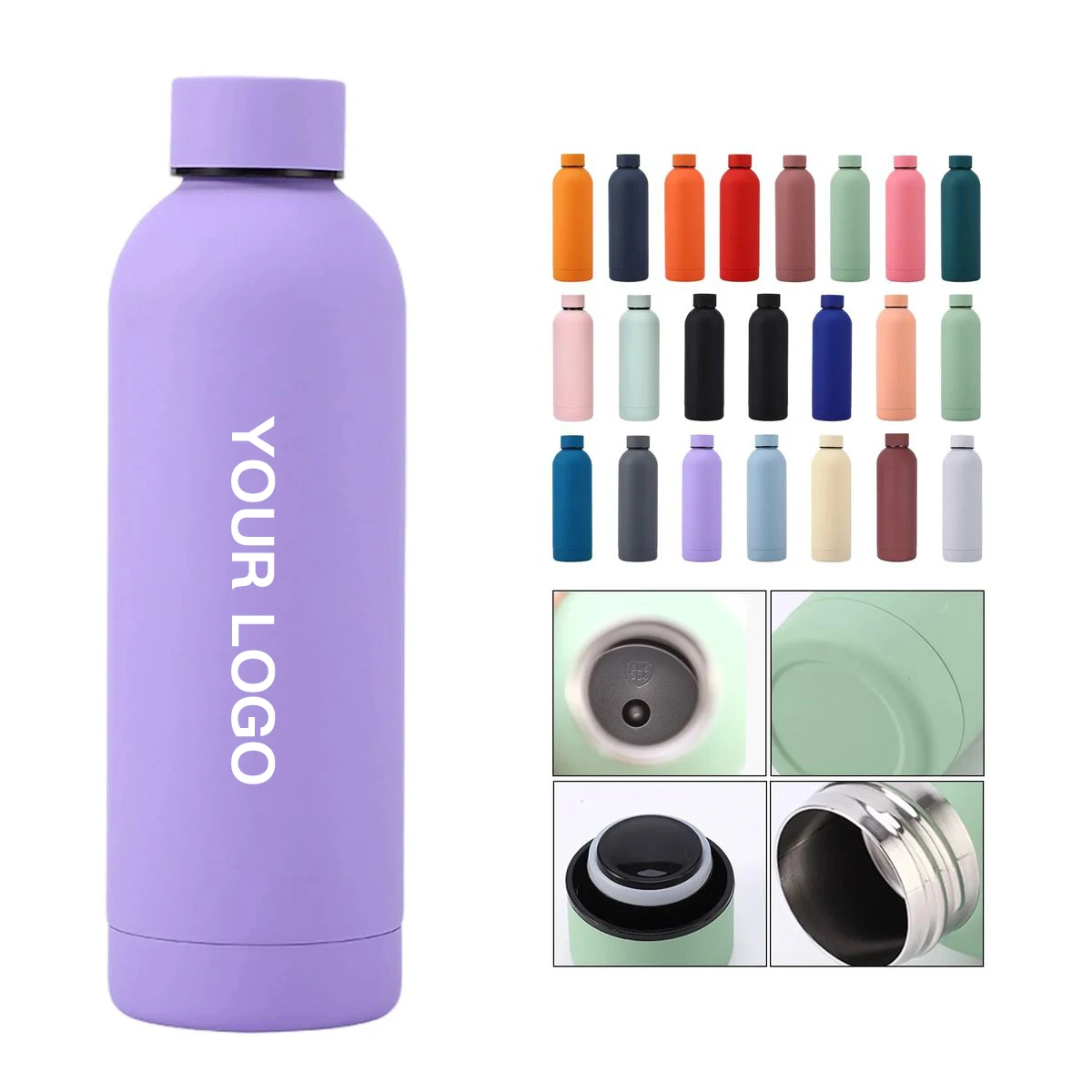 Durable 16oz Insulated Bottle for Outdoor Hydration, custom water bottle with logo imprint 1