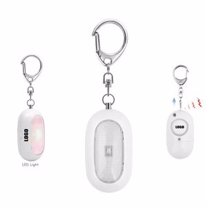 Oval Shaped Safety Alarm With Flashlight 120DB Panic Sound