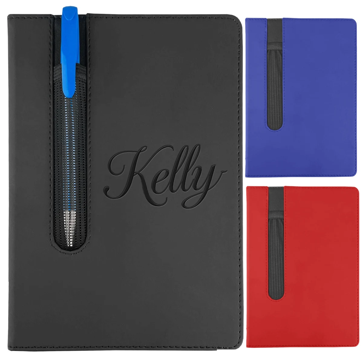 A5 PU Leather Cover Notebook w/ Pen Holder 1