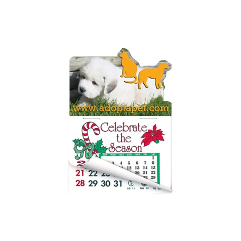 Dog & Cat Shape Calendar Pad Magnets W/Tear Away Calendar 1