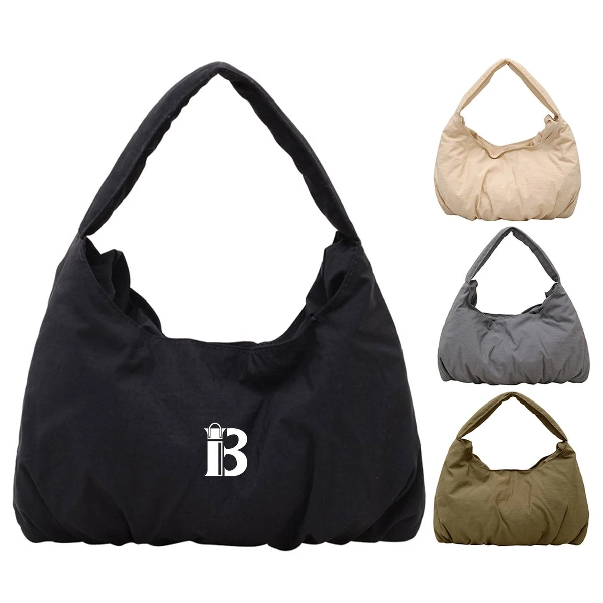 Cute Hobo Tote Handbag, custom tote bag with logo imprint 1