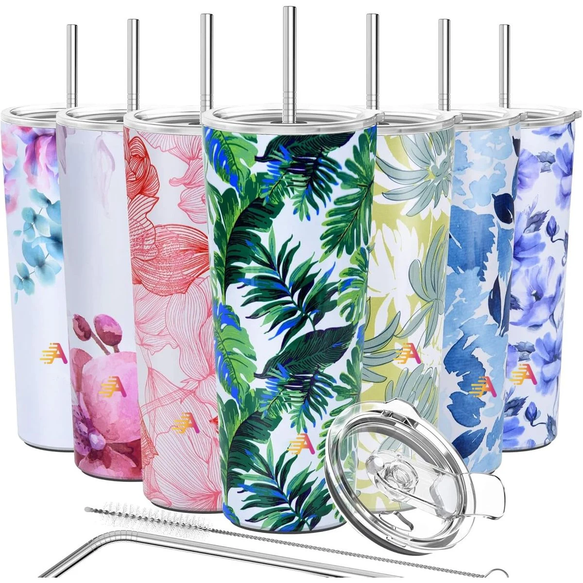 Colorful Stainless Steel Tumbler 26oz Triple-Insulated Travel Mug with Splash-Proof Lid, Ice Drinks 1