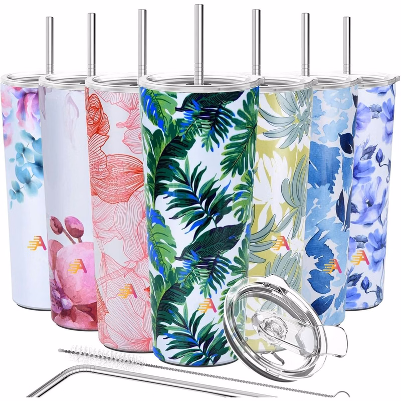 Colorful Stainless Steel Tumbler 26oz Triple-Insulated Travel Mug with Splash-Proof Lid, Ice Drinks
