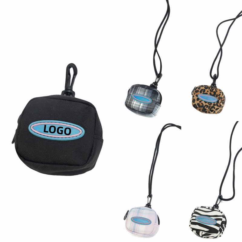 Travel Mini Pouch Coin Purse With Lanyard