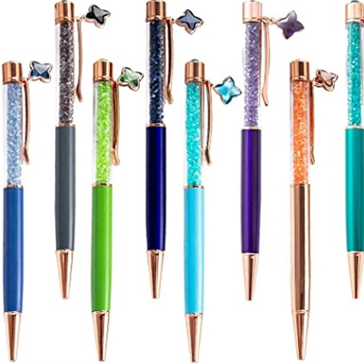 Crystal Pen Four-leaf Clover Pendant Multi-color Metal Ballp 1