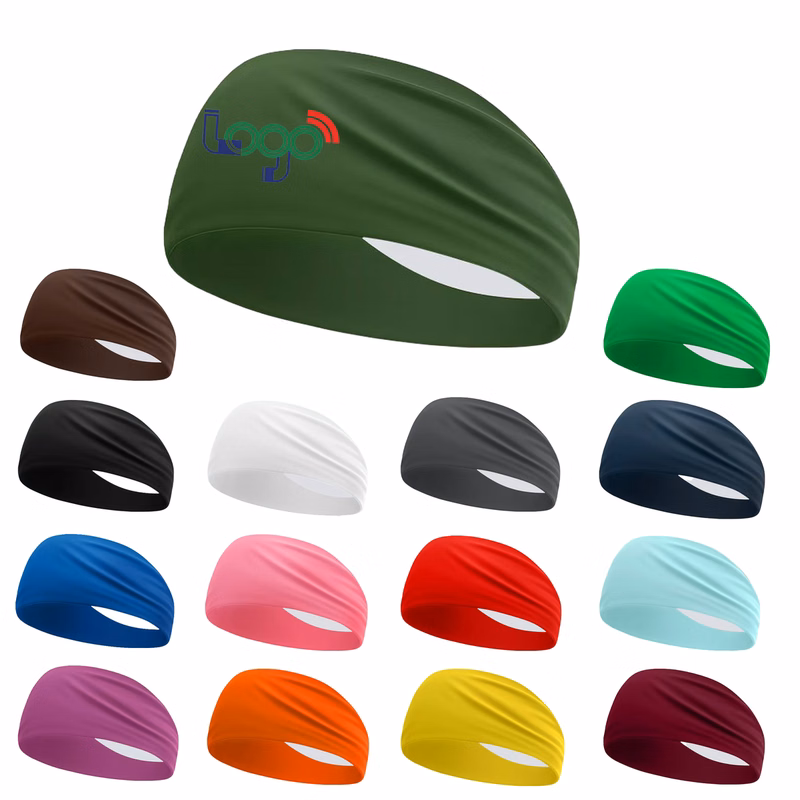 Unisex Milk Silk Wide Quick-Dry Sweatband for Large Heads