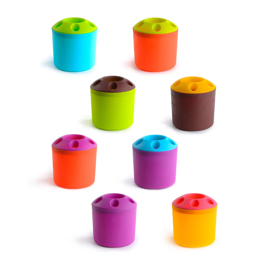 Multi-functional plastic pen holder toothbrush holder 1