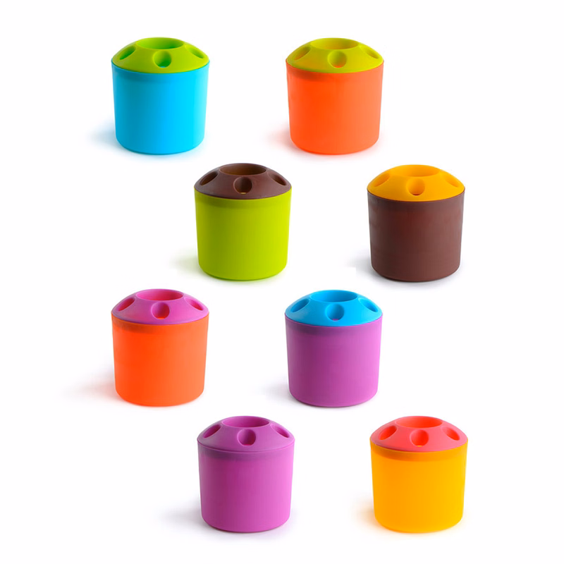 Multi-functional plastic pen holder toothbrush holder