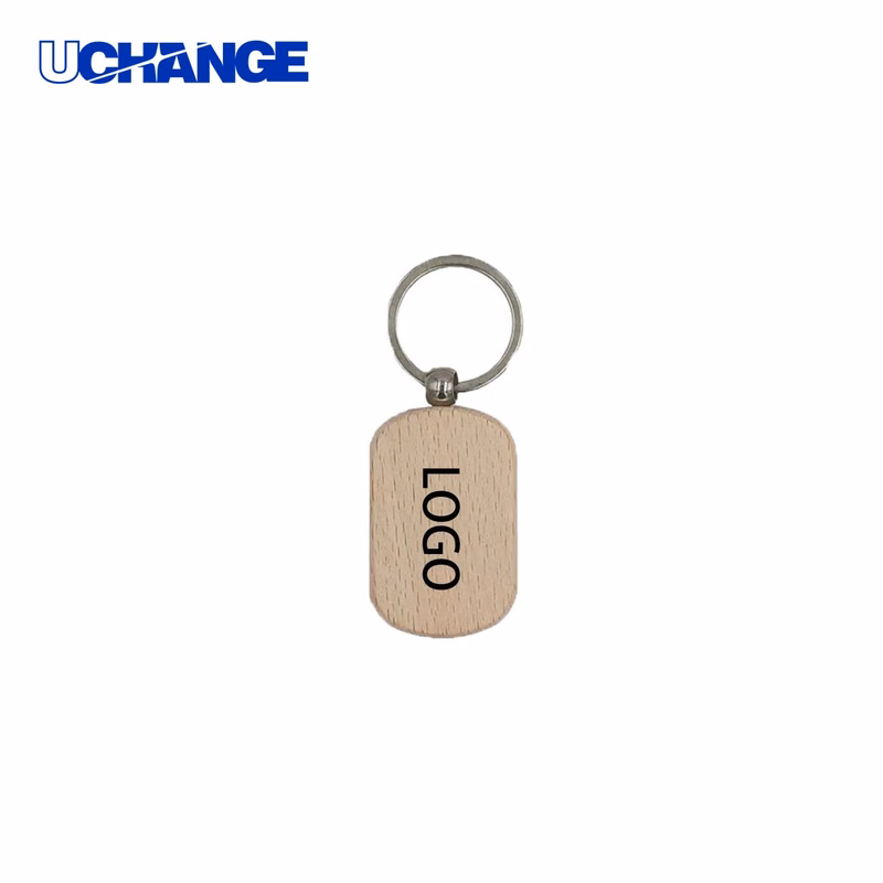 Playground Shape Wooden Keychain
