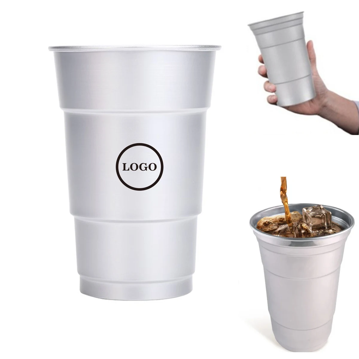 Durable Reusable Aluminum Party Cup 1