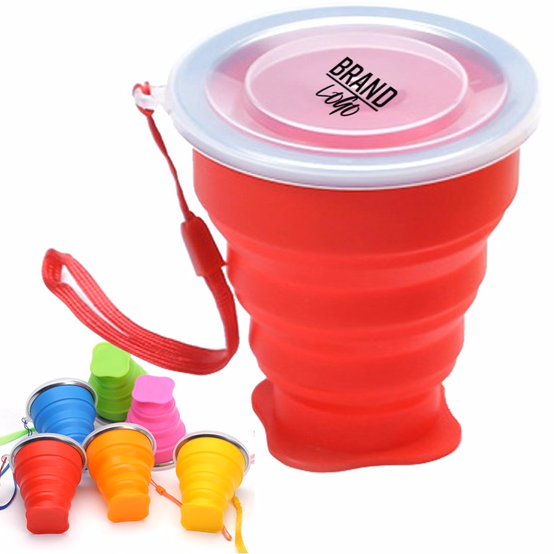 Silicone Collapsible 9oz Travel Cup