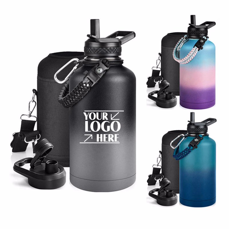 Gradient Color Space Water Bottle Set