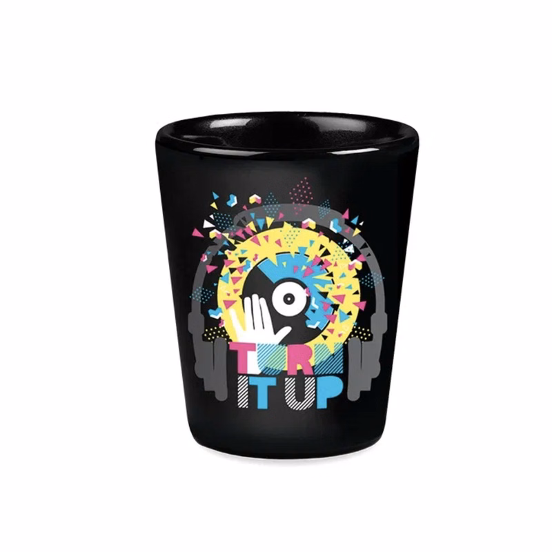 2 Oz. Black Ceramic Shot Glass