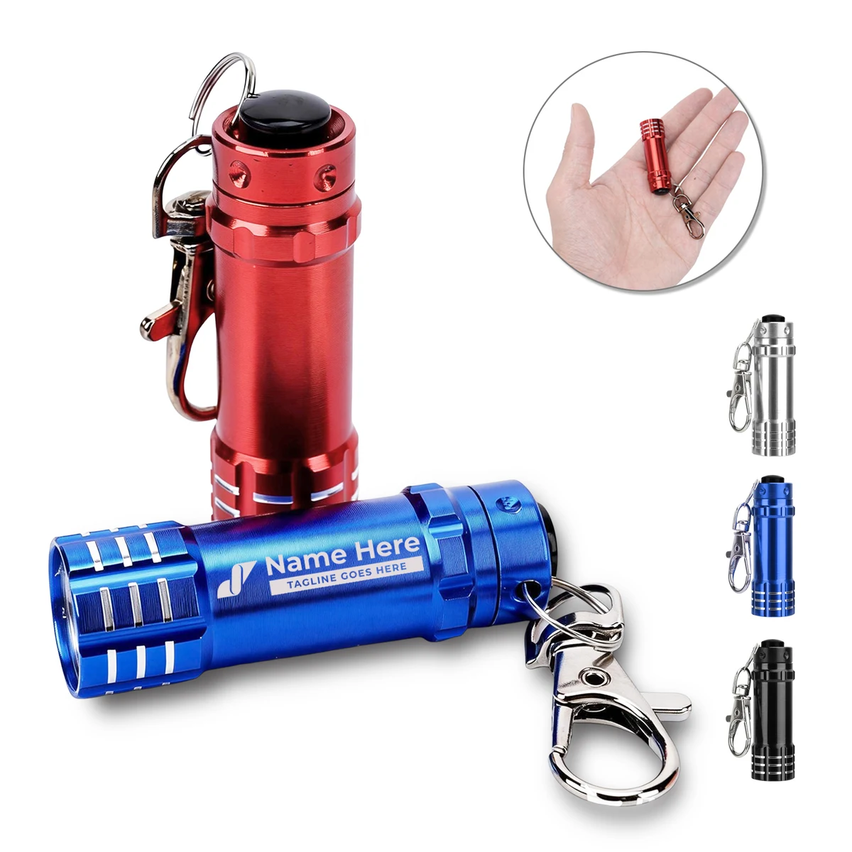 Mini 3 LED Flashlight Swivel Key Chain 1