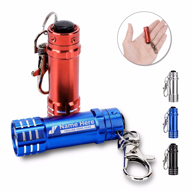 Mini 3 LED Flashlight Swivel Key Chain