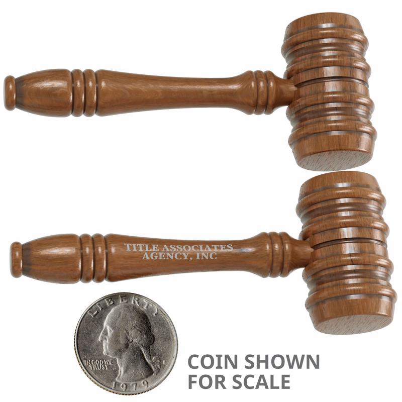 3-1/2" Mallet Style Novelty Gavel with imprint