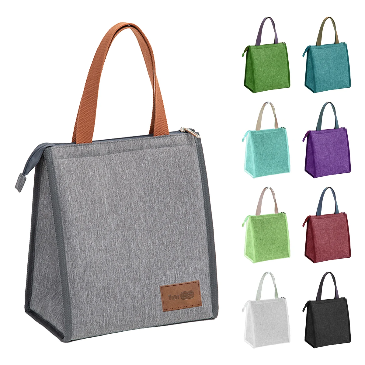 Oxford Stylish And Spacious: Large Capacity Thickened Insulated Lunch Bag With Shoulder Strap 1