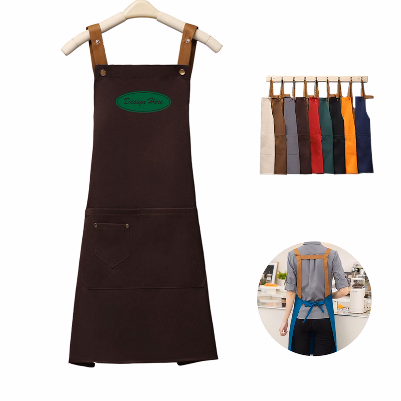 Versatile Apron with Adjustable Fit and Large Pockets
