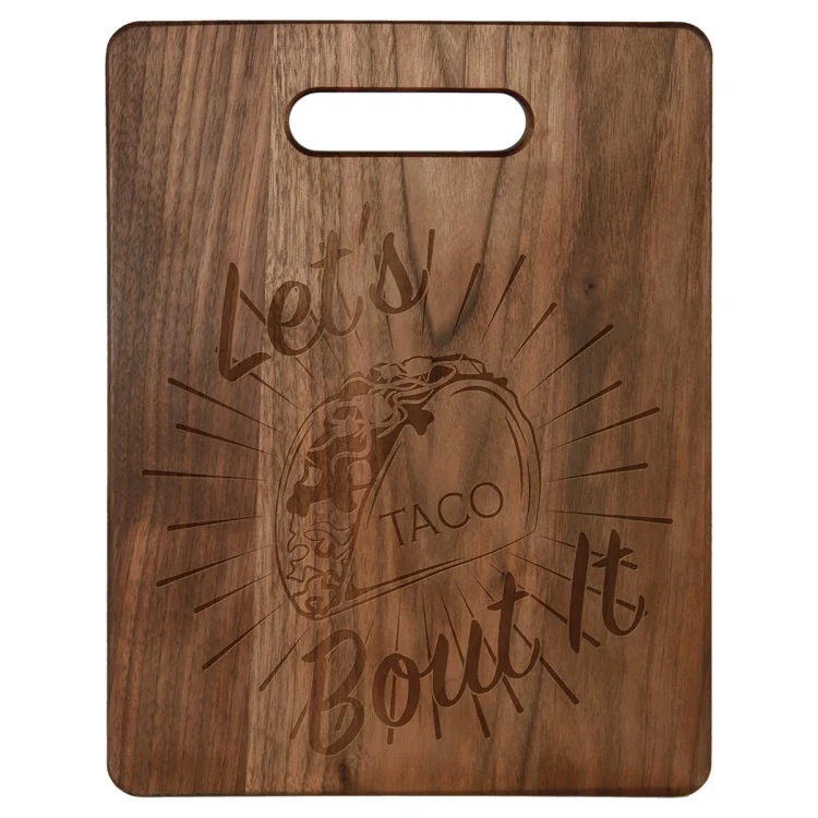 11 1/2" x 8 3/4" Walnut Cutting Board 1