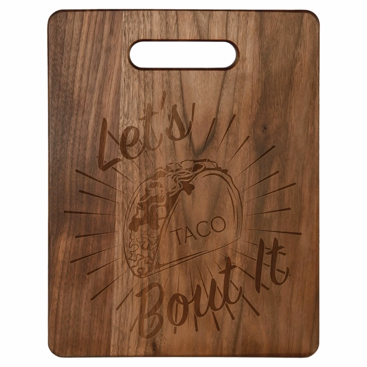 11 1/2" x 8 3/4" Walnut Cutting Board