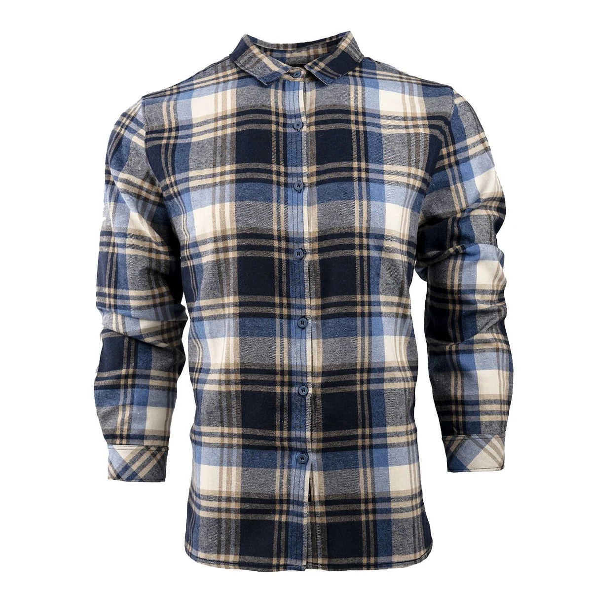Women's No Pocket Yarn-Dyed Flannel Shirt - 5212 1