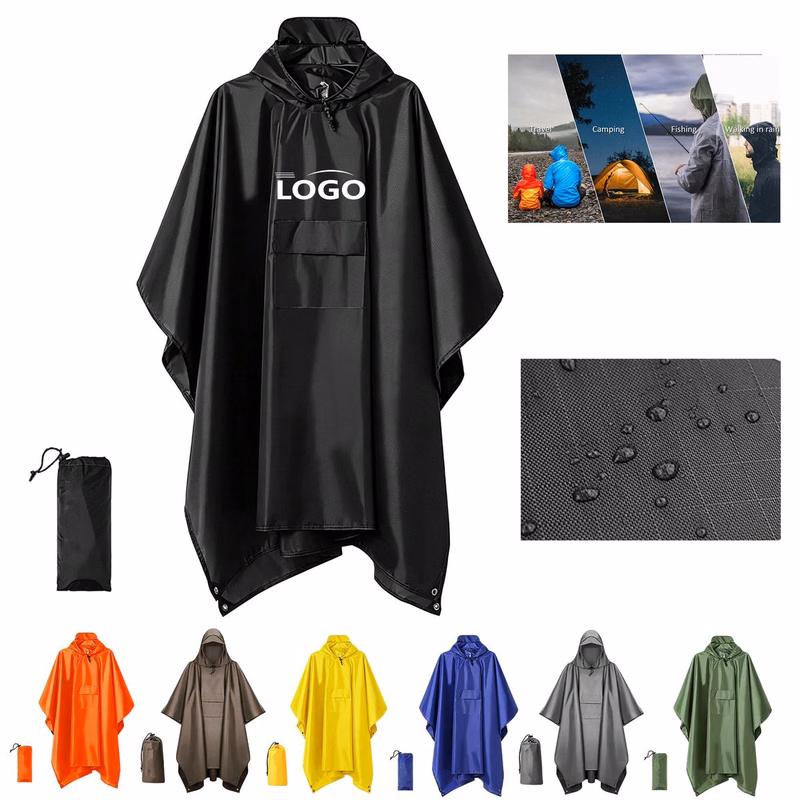 MOQ 10 Multifunctional Pteromy Hooded Rain Poncho