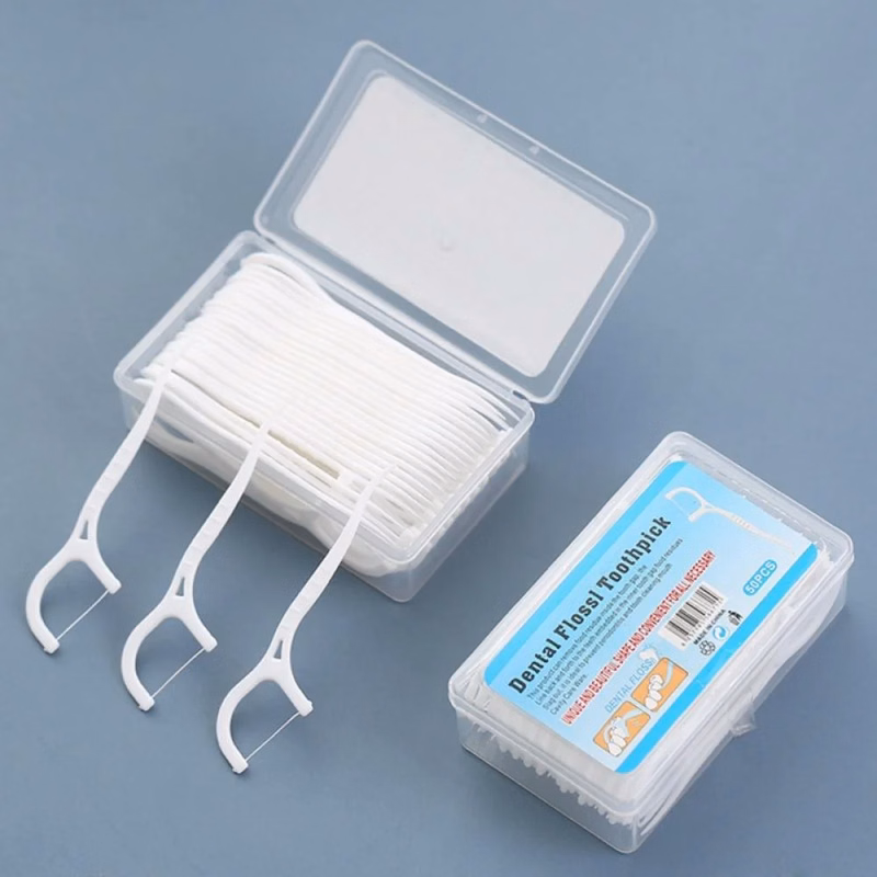 50pcs/Set Unflavored Disposable Floss
