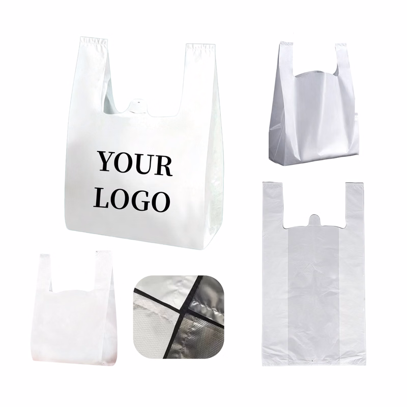 Double Layer Plastic Vest Bag