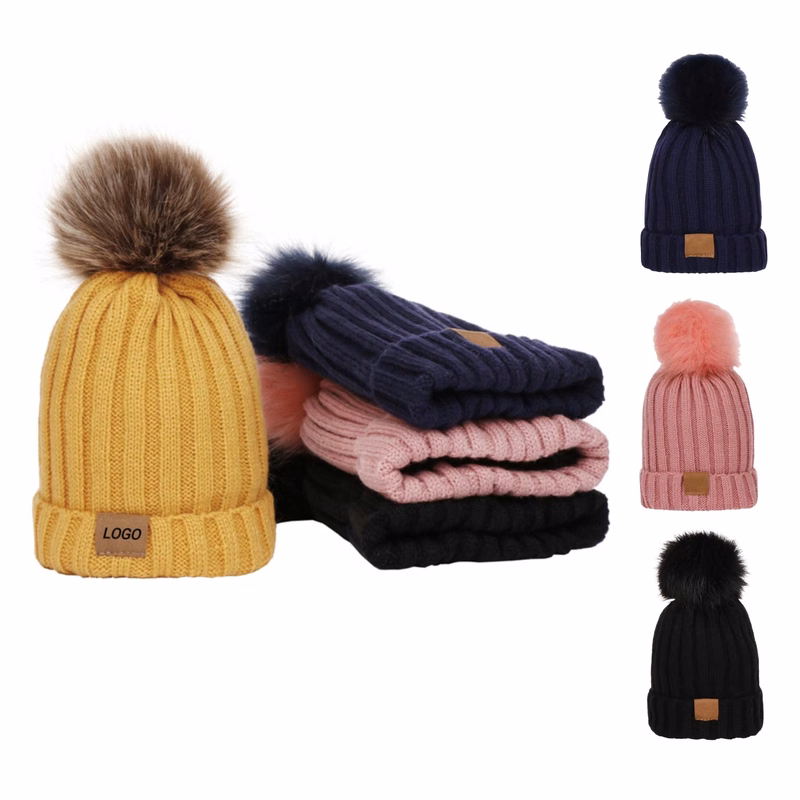 Baby's Winter Knit Beanie Hat