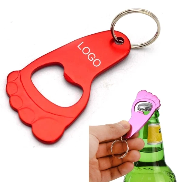 Aluminum Foot Key Chain Bottle Opener 1