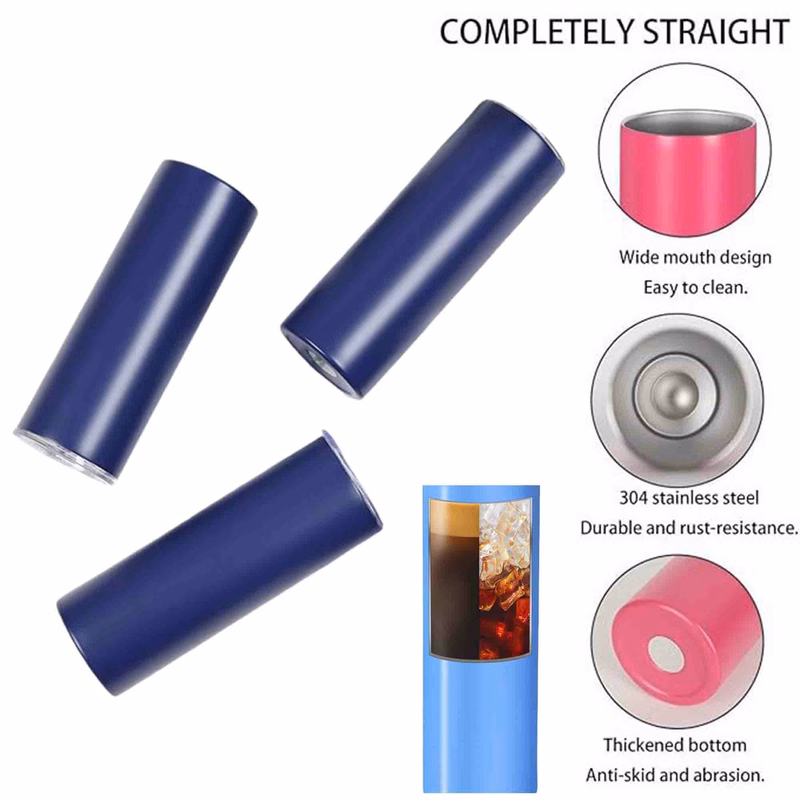 Skinny Tumblers With Straws And Lids