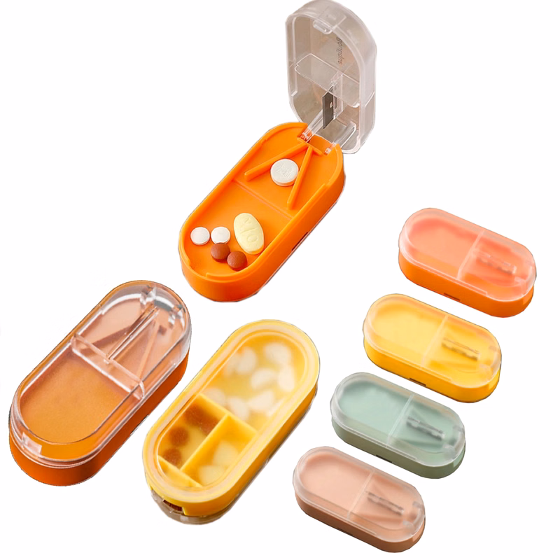 Pill Cutter With Storage Box