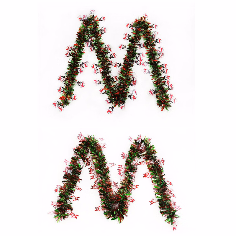 Christmas Santa Claus Decorative Colored Ribbon