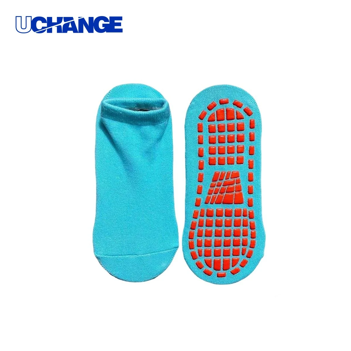 Cotton Grip Trampoline Sock Socks with Anti Slip Sole 9" 1
