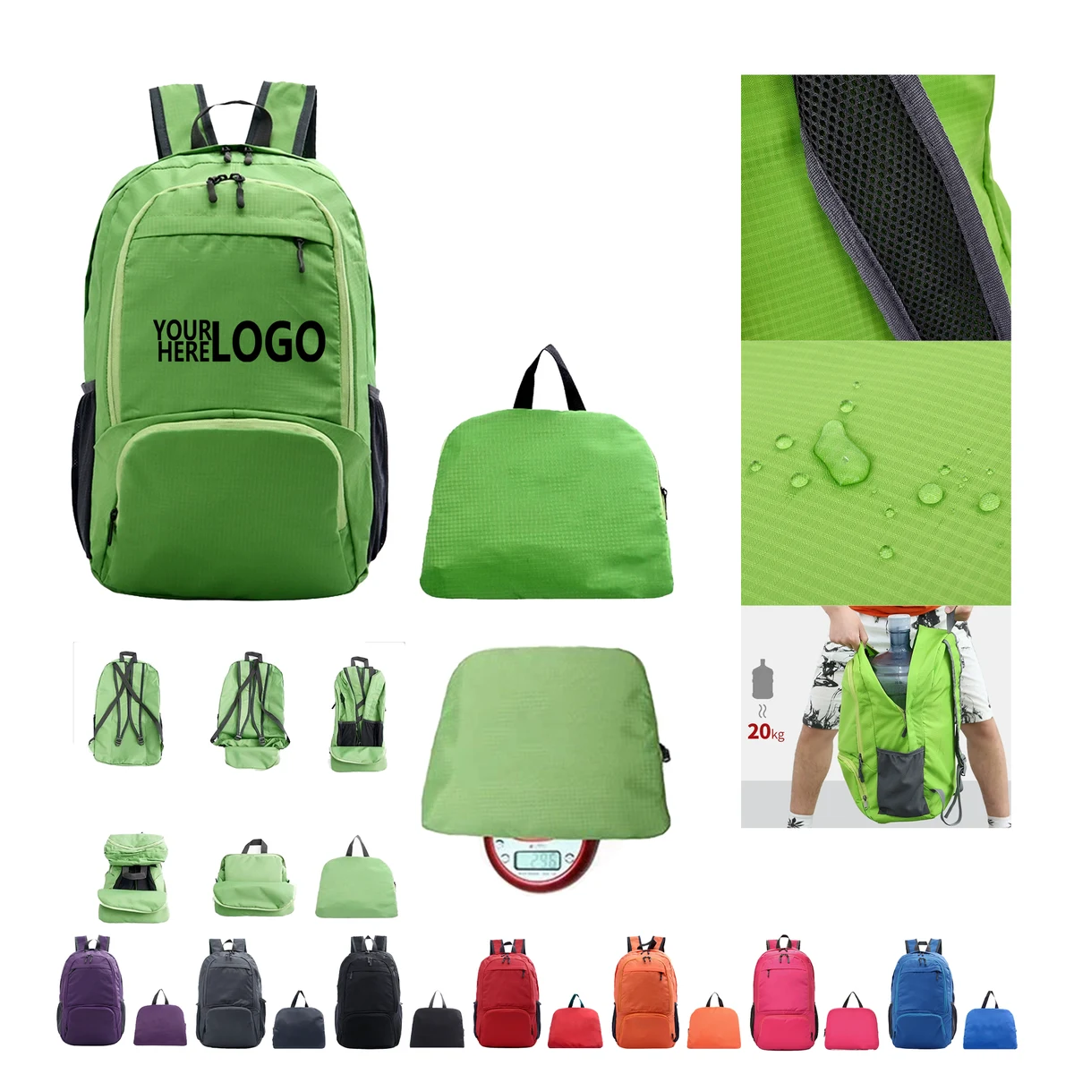 Foldable OFoldable Waterproof Polyester Hiking Backpackutdoor Hiking Backpack 1