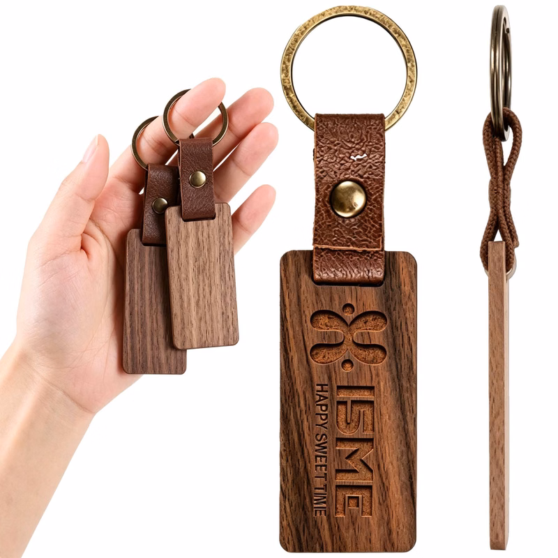 Walnut Wood Keychain