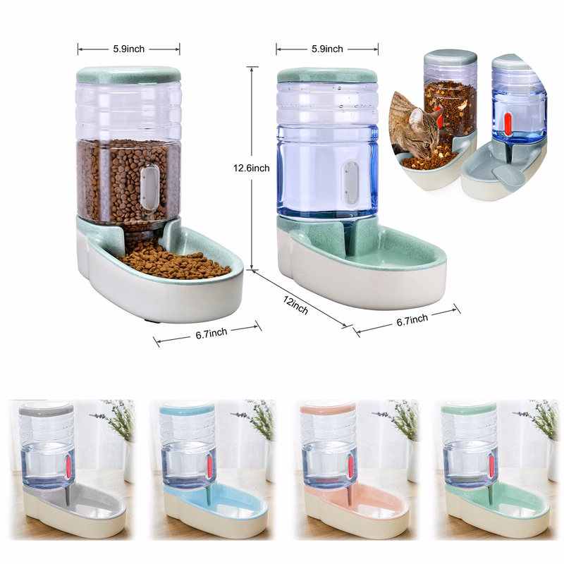 Automatic Dog Cat Feeder and Water Dispenser