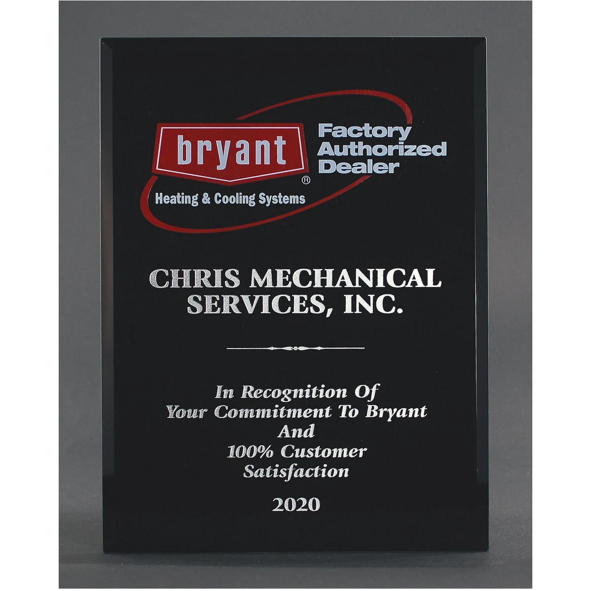 Ebony Piano Finish Plaque 1