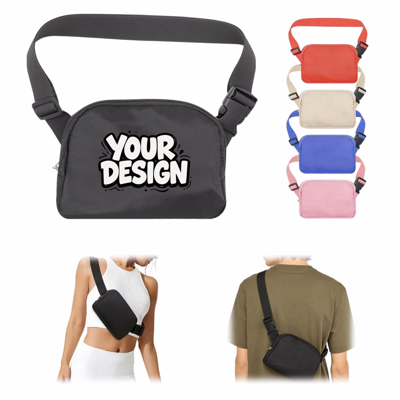 Waterproof Crossbody Waist Bag with Adjustable Strap