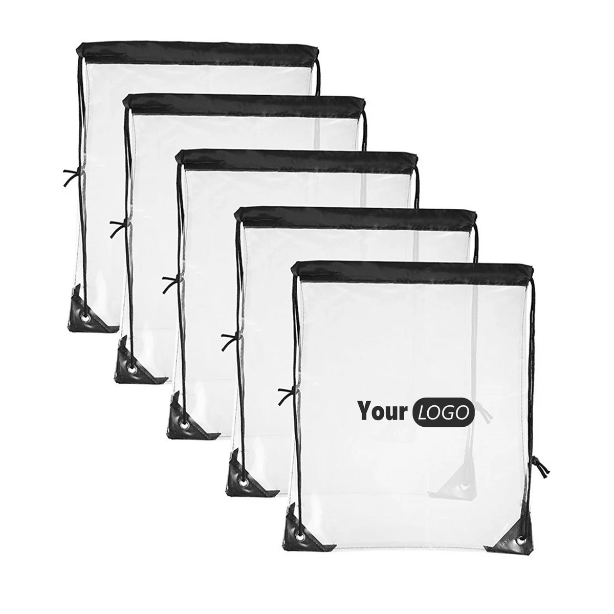 Pvc Durable Clear Stadium Drawstring Bag For Event Essentials 1