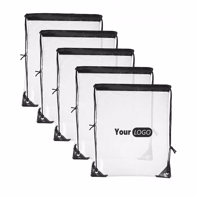 Pvc Durable Clear Stadium Drawstring Bag For Event Essentials