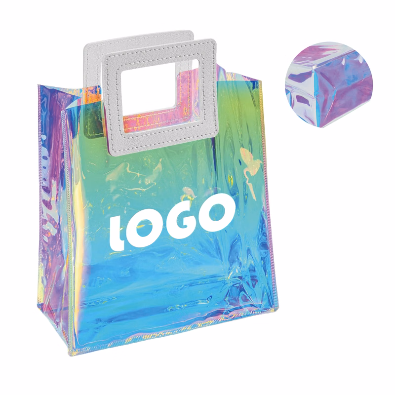 Holographic Laser PVC Fashon Shopping Tote Bag